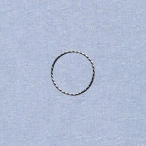 14K Gold Filled Twist 0.9 mm Thin Dainty Ring Size 5.5